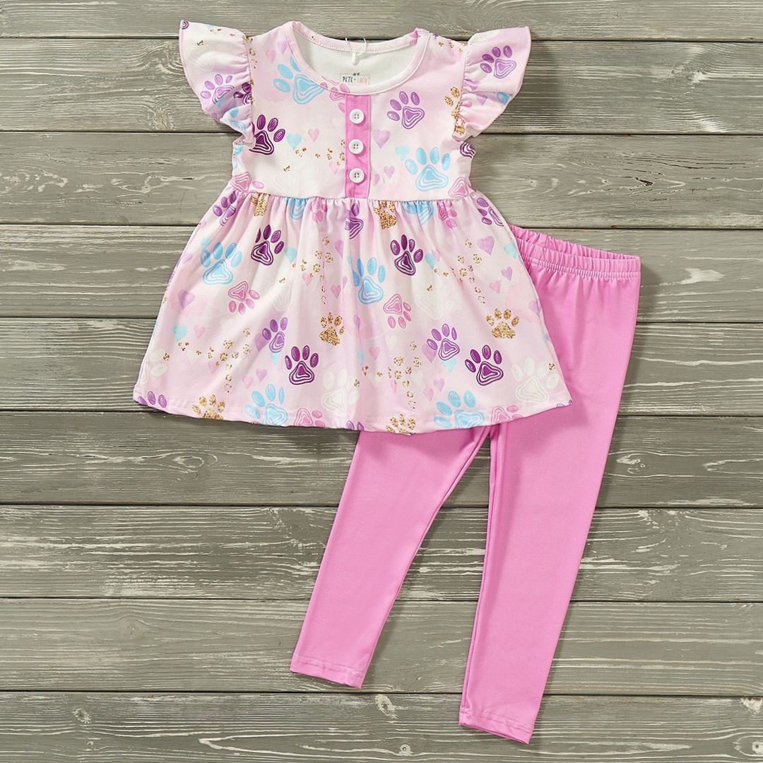 Paw Prints 2 pc Set