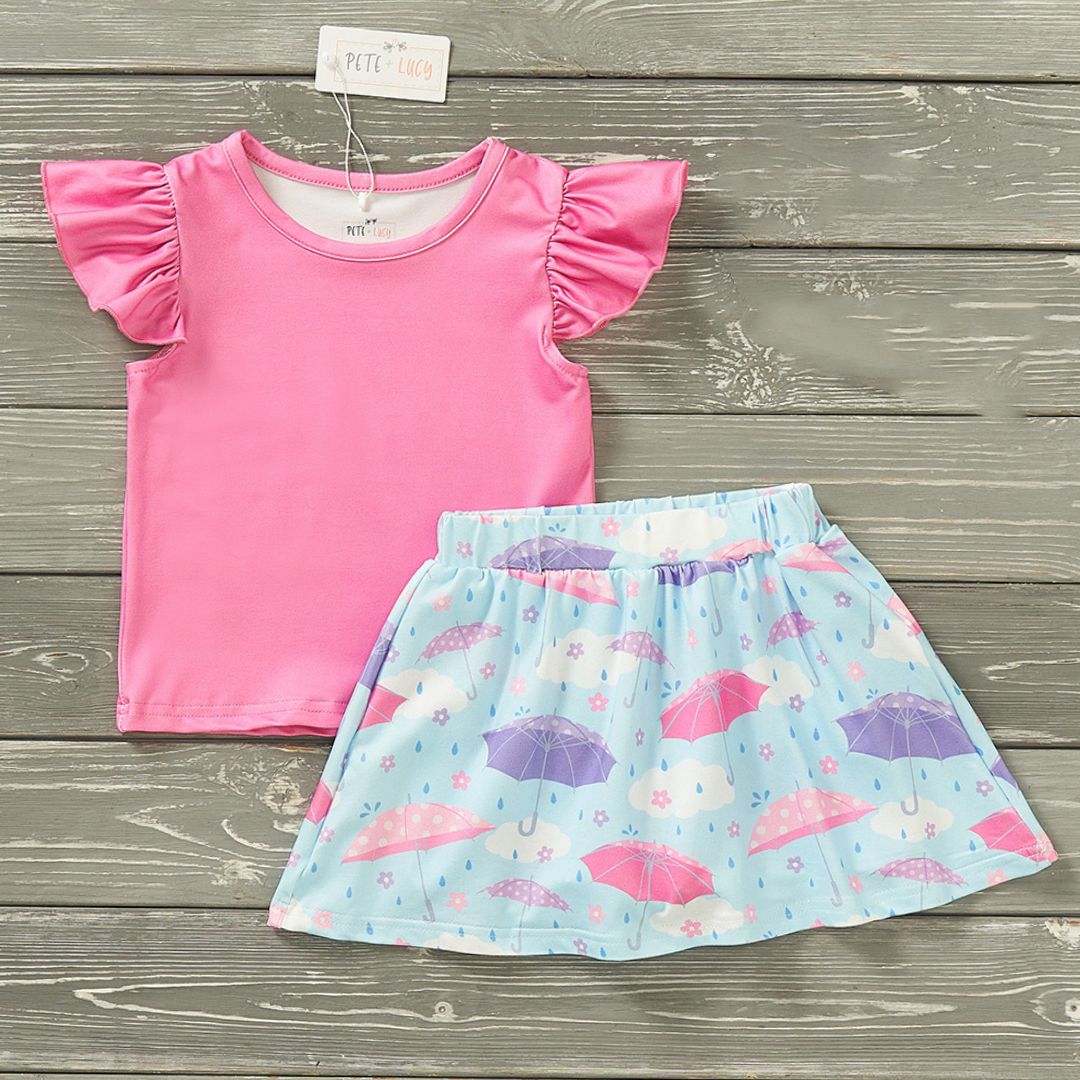 Rainy Days 2 Piece Skort Set